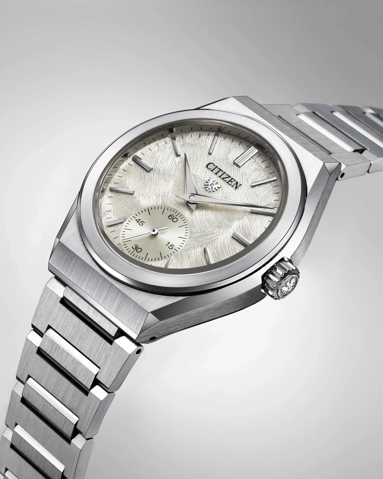 The CITIZEN Caliber 0200 Silver-Tone Dial Stainless Steel Bracelet